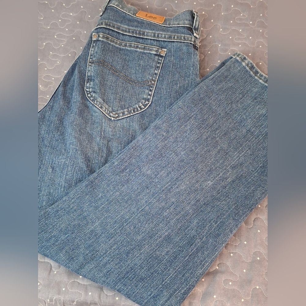 Lee Classic Blue Denim Jeans size 10 short